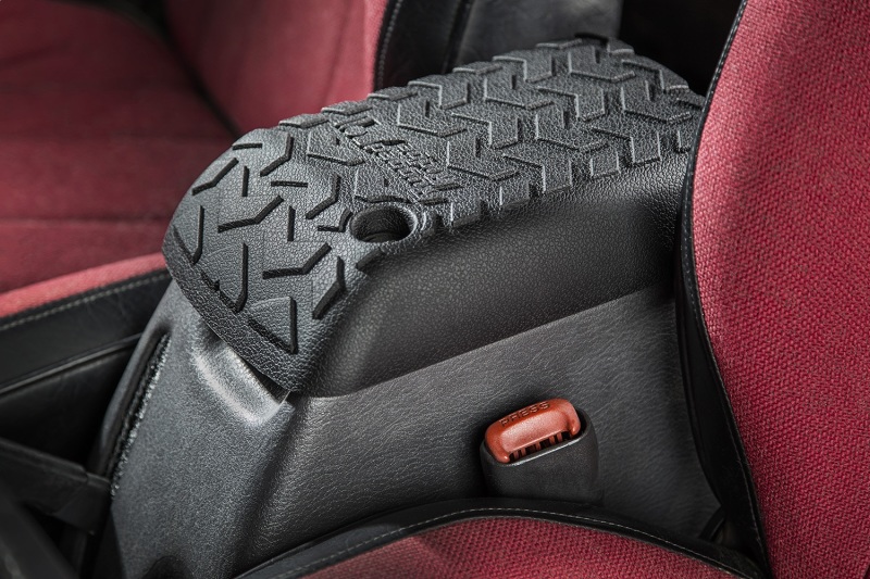 Jeep Wrangler Center Console Cover - Rugged Ridge - Rugged Tread Design - Black - `97-`01